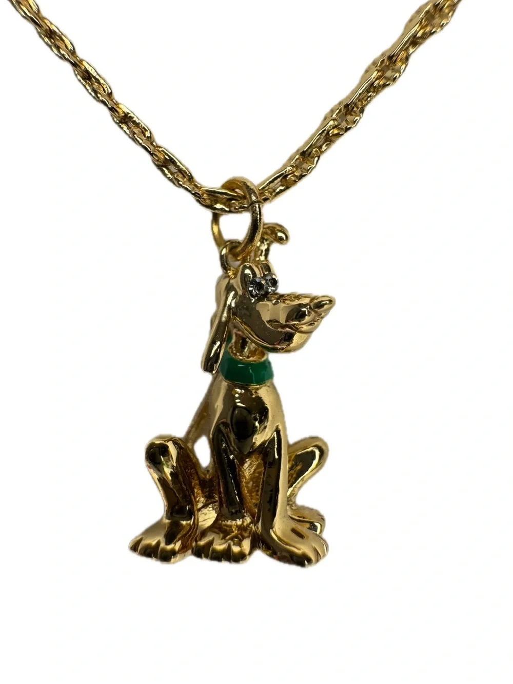 Disney X Coach Pluto Gold Plated And Braided Friendship Bracelet And Necklace